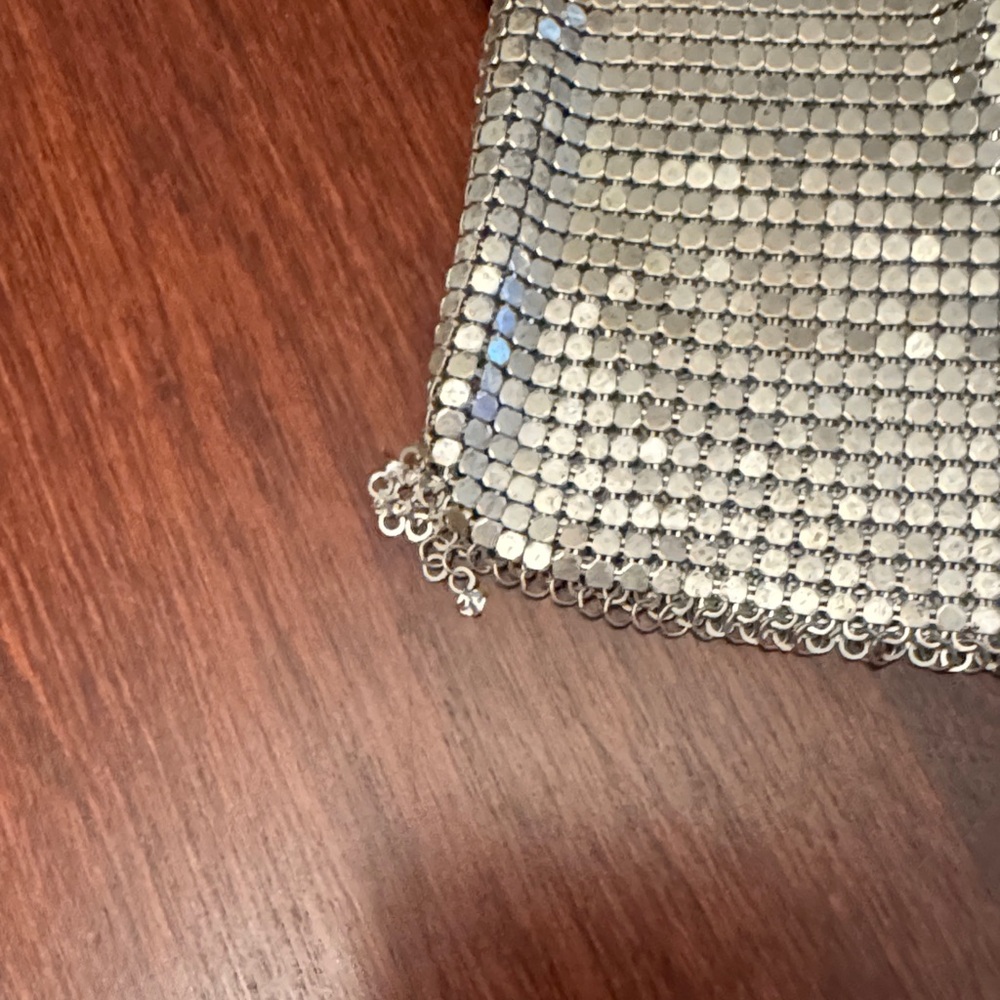 Art Deco Silver Mesh Coin Purse - Picture 3 of 6